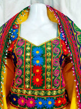 Buy New Afghani Dress In Yellow Color Pashtun Persian bridal Clothes