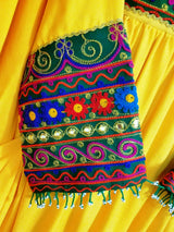 Buy New Afghani Dress In Yellow Color Pashtun Persian bridal Clothes