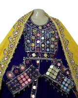 Afghan Bridal Dress With Mirror Embroidery