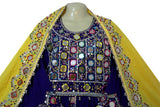 Afghan Bridal Dress With Mirror Embroidery