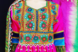 Pashtun Singer Clothes In Pink Color Muslimah Fashion Afghan Gown
