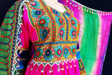 Pashtun Singer Clothes In Pink Color Muslimah Fashion Afghan Gown