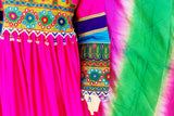 Pashtun Singer Clothes In Pink Color Muslimah Fashion Afghan Gown