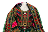 Afghani Dress In Green Color Nikah Event Pashtun Clothes Hijab Fashion
