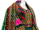 Afghani Dress In Green Color Nikah Event Pashtun Clothes Hijab Fashion