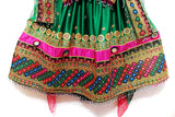 Afghani Dress In Green Color Nikah Event Pashtun Clothes Hijab Fashion