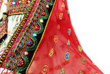 Afghan Fashion Mirrors Work Dress In White Color Islamic Nikah Costume