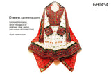 Afghan Fashion Mirrors Work Dress In White Color Islamic Nikah Costume
