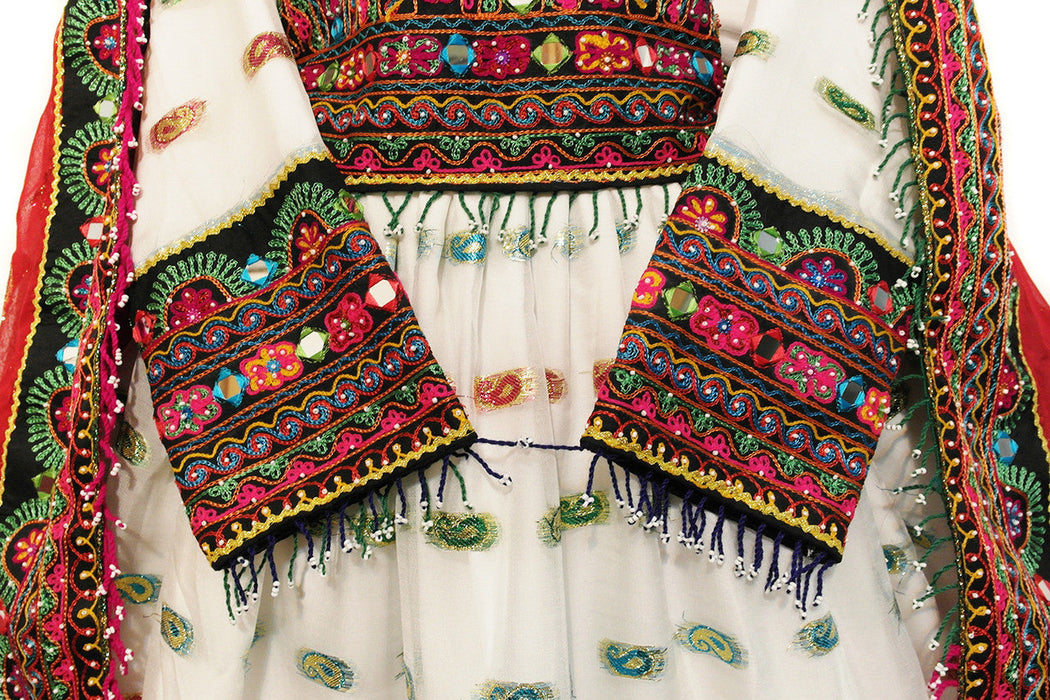 white color muslim dress