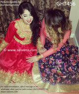 Buy Pashtun Bridal Clothes Afghan Dress In Red Color