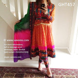 Muslimah Fashion Pashtun Clothes In Orange Afghan Clothing Online