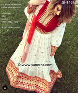 Pathani Dress In White Color Muslim Nikah Frock Hijab Fashion
