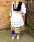 Afghan Singer White Clothes Pashtun Wedding Dress Muslim Nikah Frock