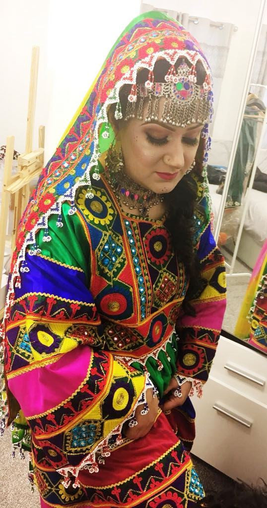 pashtun bridal frock