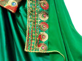 Afghan Wedding And Mehndi Green Clothes For Brides
