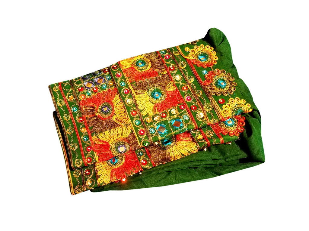 afghan clothes in green color