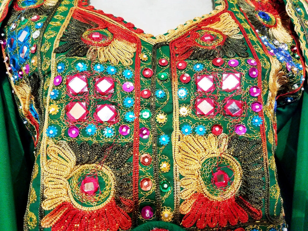 hijab fashion, pashtun bridal frock