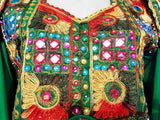 Afghan Wedding And Mehndi Green Clothes For Brides