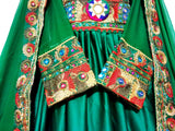 Afghan Wedding And Mehndi Green Clothes For Brides