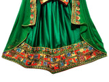 Afghan Wedding And Mehndi Green Clothes For Brides