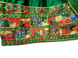Afghan Wedding And Mehndi Green Clothes For Brides
