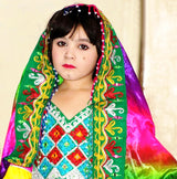 Traditional Afghani Clothes In Pink Color Pashtun Kids Dress Online