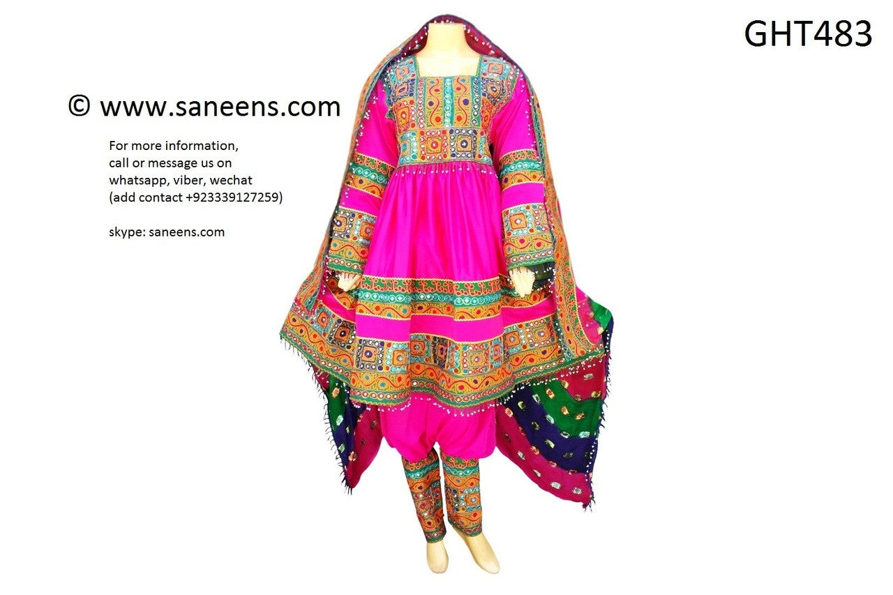 Pathani Dress In Pink Color Muslim Nikah Clothes With Mirrors Work