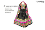 Buy Afghan Gown In Black Color Pathani Dress For Nikah Mehndi Event