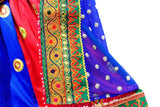 Pashtun Bridal Dress In Multicolor With Lot of Mirrors And Needlework