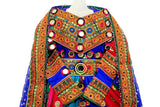 Pashtun Bridal Dress In Multicolor With Lot of Mirrors And Needlework