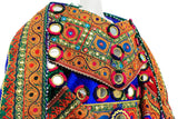 Pashtun Bridal Dress In Multicolor With Lot of Mirrors And Needlework