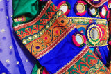 Pashtun Bridal Dress In Multicolor With Lot of Mirrors And Needlework
