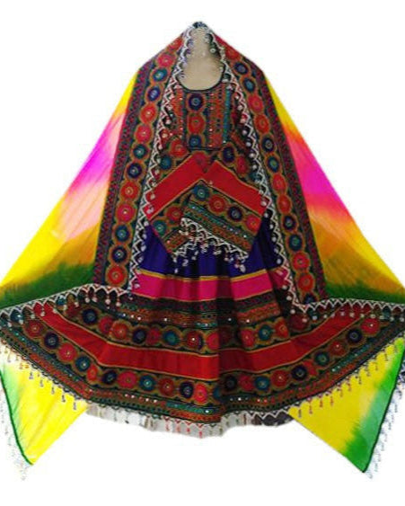 Afghan Bridle Hand Embroidery Work Dress
