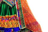 Buy Afghan Clothes In Green Color With Choli Fabric Muslim Nikah Dress