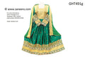 Elegant Afghan Green Mirror Work Fashion Gown
