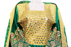 afghani dress with mirrors work