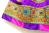 Buy Online Afghan Clothes Pathani Purple Dress With Lot Of Mirrors Work