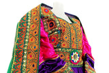 Buy Online Afghan Clothes Pathani Purple Dress With Lot Of Mirrors Work