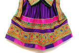 Buy Online Afghan Clothes Pathani Purple Dress With Lot Of Mirrors Work