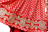 Red Pathani Dress - Authentic Afghan Fashion for Online Purchase