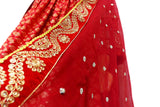 Red Pathani Dress - Authentic Afghan Fashion for Online Purchase