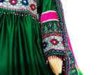 Buy New Afghani Dress In Green Color Pathani Clothes In Satin Fabric