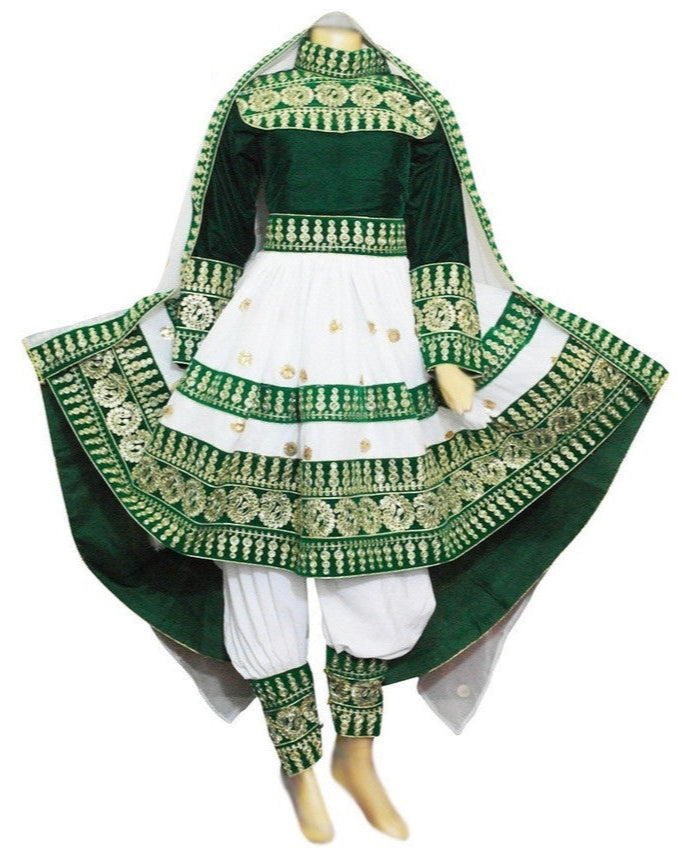Elegant Afghan Bridal Gown