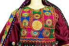 pathani dress in burgundy color