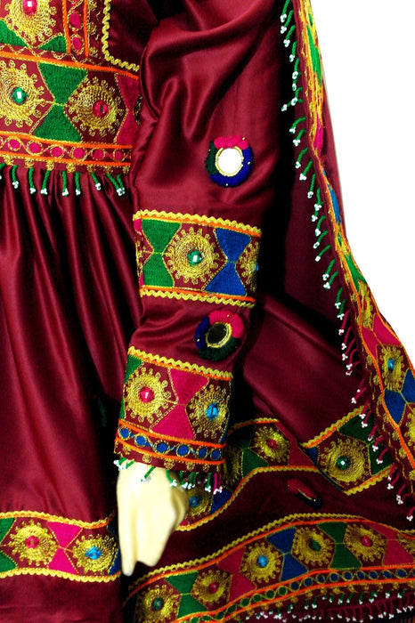 pashtun bridal dress in high low design