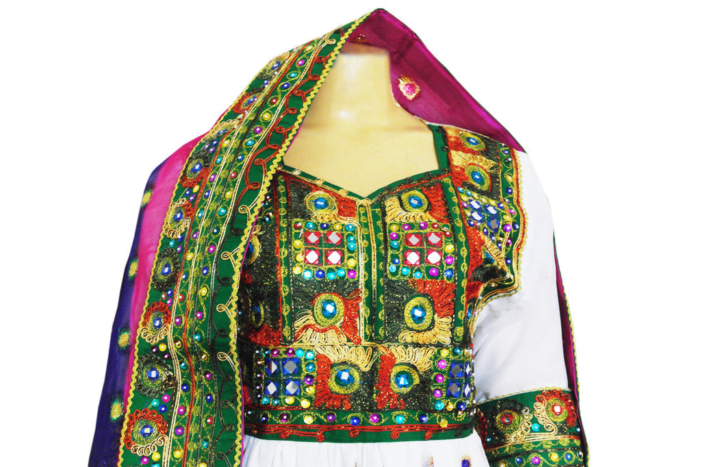 afghani dress, persian bridal frock
