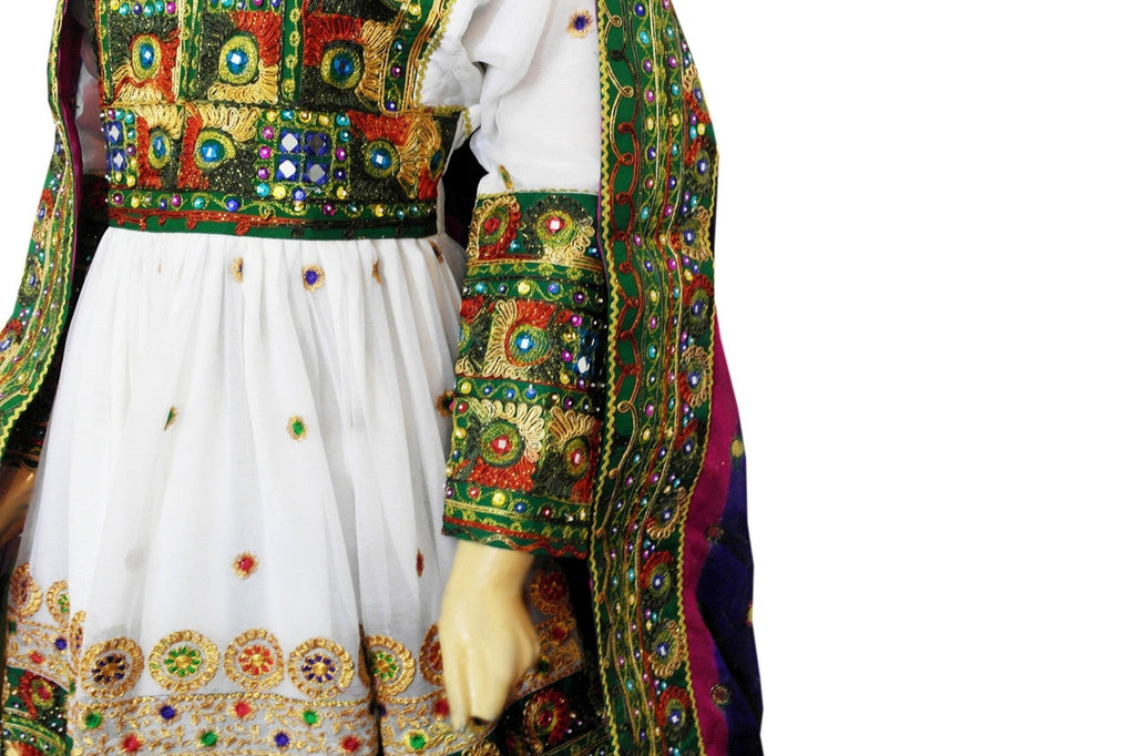 afghani dress new style in chiffon fabric