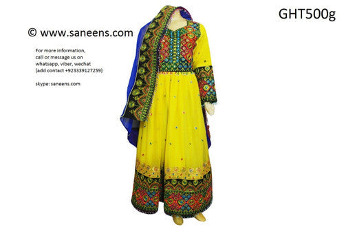 Afghan Gown – Mirror Work Dress