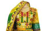 Muslim Nikah Frock In Yellow Pathani Dress Afghani Gown