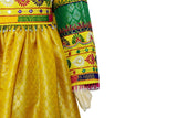 Muslim Nikah Frock In Yellow Pathani Dress Afghani Gown